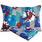Jogo de Cama Infantil Spider Man Solteiro Estampado Microfibra 2 pecas Lepper