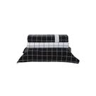Jogo de Cama Kacyumara Vida Bela Vintage Quadros 200 Fios - 100% Algodão - Preto 2602 - Solteiro