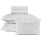 Jogo de Cama Karsten Antonia 200 Fios 5 Peças King Branco