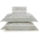 Jogo de Cama Karsten Laura 300 Fios 4 Peças King Branco
