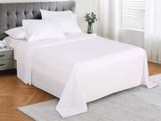 Jogo de Cama King 280x260cm Neo Vista Branco 200 Fios Jogo de Cama King 280x260cm Neo Vista Branco 200 Fios