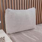Jogo de Cama King 3 Pçs Plush Flannel 100% Poliéster 193x203x30cm Bene Casa Cinza Claro