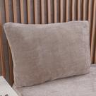 Jogo de Cama King 3 Pçs Plush Flannel 100% Poliéster 193x203x30cm Bene Casa Marrom