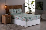 Jogo De Cama King 3 peças Lençol Micro Percal 400 Fios Estampado
