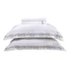 Jogo de Cama King Altenburg Haus Ondas 300 Fios Branco 4 Pçs