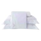 Jogo de Cama King Bordados Madrid Branco/Prata Kacyumara