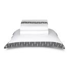 Jogo de Cama King By The Bed 300 Fios Algodão Egípcio Skyline Branco e Preto 4pçs