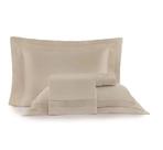 Jogo de Cama King Cetim 300 Fios Bambu Unitá Marrom Altenburg