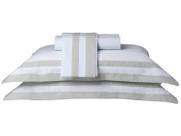 Jogo de cama king double branco/prata 200f 2,90mx2,50m