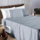 Jogo de Cama King Infinity 400 Fios 04 Peças Cinza