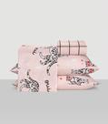 Jogo De Cama King Leopardo 4 Peças Lar E Lazer Rosa