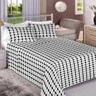 Jogo de Cama King Premium 200 Fios 100% Algodão - Estamparia -