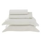 Jogo de Cama King Satinee Percal 300 Fios 04 Peças Kacyumara - Off White