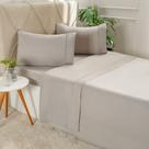 Jogo De Cama King Serenitá 4 Pçs Bordado Festonê 193x203x40cm Roccia