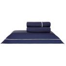 Jogo De Cama Lázio Marinho/Branco Queen 300 Fios - Kacyumara