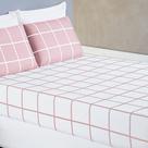 Jogo De Cama Lençol 200 Fios Austin King 03 Peças - Personalizado na cor Rosa