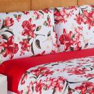 Jogo de Cama Lençol Casal 3 Peças Estampado em Microfibra - Estampas Sortidas