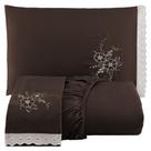 Jogo de Cama Lençol Casal Bordado Advance 3 Peças - Tabaco - 100% Poliéster Jogo de Cama Lençol Casal Bordado Advance 3 Peças - Tabaco - 100% Poliéster