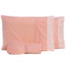 Jogo de Cama Lençol CASAL PADRÃO 03 Peças Florença Guipir com Fronhas Tecido Percal Liso Algodão 200 Fios Conjunto Roupa Cama Lençóis Gripir Renda