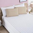 Jogo de Cama Lençol Celine Casal King 03 Peças Micropercal 200 Fios Bolinhas - Cáqui - 100% Poliéster Jogo de Cama Lençol Celine Casal King 03 Peças Micropercal 200 Fios Bolinhas - Cáqui - 100% Poliéster