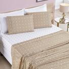 Jogo de Cama Lençol Celine Casal Queen 04 Peças Micropercal 200 Fios Bolinhas - Cáqui - 100% Poliéster Jogo de Cama Lençol Celine Casal Queen 04 Peças Micropercal 200 Fios Bolinhas - Cáqui - 100% Poliéster