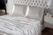 Jogo de cama lençol cetim casal padrão 4 peças