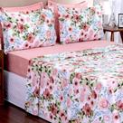 Jogo de Cama Lençol Garden 4 peças Casal Queen Buque - Deccoralle Jogo de Cama Lençol Garden 4 peças Casal Queen Buque - Deccoralle