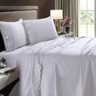 Jogo de Cama Lençol King Size Bordado Renda Bianca Sonata Buettner
