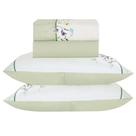 Jogo de Cama Lençol Queen Bouquet Percal 300 Fios 4 Peças - Verde - 100% Poliéster Jogo de Cama Lençol Queen Bouquet Percal 300 Fios 4 Peças - Verde - 100% Poliéster