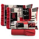 Jogo de Cama Lençol Queen Minuano 4 Peças - Vermelho - 100% Algodão