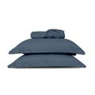 Jogo de Cama Lencol Slim Queen 3 peças 200 Fios Marinho - Home Fernandes