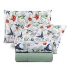 Jogo de Cama Lençol Sonho Bom Casal em Malha 4 Peças - Verde - 100% Algodão Jogo de Cama Lençol Sonho Bom Casal em Malha 4 Peças - Verde - 100% Algodão