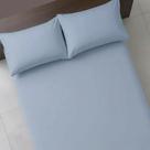 Jogo de Cama Liso Casal Azul Mar