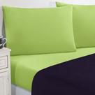 Jogo De Cama Malha Lençol 100% Algodão Gran Moratta 4 Peças King - Roxo/Verde Pistache