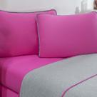 Jogo De Cama Malha Lençol 100% Algodão Urbano 3 Peças Solteiro - Pink/Mescla Jogo De Cama Malha Lençol 100% Algodão Urbano 3 Peças Solteiro - Pink/Mescla