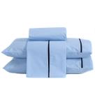 Jogo de Cama Milano Liso KING 04 Peças Percal 200 Fios com Viés