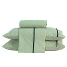 Jogo de Cama Milano Liso Queen 04 Peças - Percal 200 Fios c/ Viés