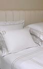 Jogo de Cama Percal 400 Fios com Bordado Duplo com Inicial Jogo de Cama Percal 400 Fios com Bordado Duplo com Inicial
