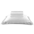 Jogo de Cama Queen 100% Algodão Egípcio Bordado - Luxo