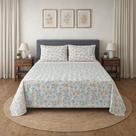 Jogo de Cama Queen 150 Fios Magnolia Floral Algodão Lepper Jogo de Cama Queen 150 Fios Magnolia Floral Algodão Lepper