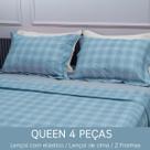 Jogo de Cama Queen 2,40mx2,50m Charme 4 Peças Alta Qualidade Fino Acabamento
