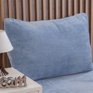 Jogo de Cama Queen 3 Pçs Plush Flannel 100% Poliéster 158x198x30cm Bene Casa Azul