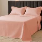 Jogo de Cama Queen 300 Fios Percal 100% Algodão com Bordado 4 Peças BF Colchões