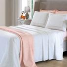 Jogo de Cama Queen 4 Peças Lençol com Elástico 100% Algodão Percal 180 Fios 158x198x35cm - Dohler