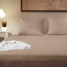 Jogo de Cama Queen 4 Peças Percal 300 Fios 100% Algodão - Fendi - BF Colchões