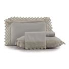 Jogo de Cama Queen Altenburg Cetim Bordado Ballerina Cinza