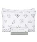 Jogo De Cama Queen Geométrico 150 Fios Lar E Lazer Branco Jogo De Cama Queen Geométrico 150 Fios Lar E Lazer Branco