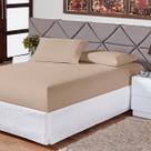 Jogo de Cama Queen Lençol Fronha Liso 3 Peças