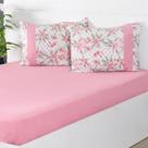 Jogo de Cama Queen Malha 3 Pçs Bella Cama New 100% Algodão 158x198x35cm Ternura
