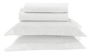 Jogo De Cama Queen Percal 300 Fios 100aLG Tresor Estamparia Branco
